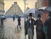 Gustave Caillebotte Paris Street Rainy Day oil painting reproduction